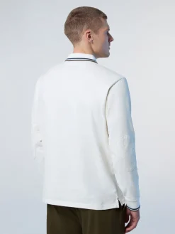 North Sails Polo a maniche lunghe con patch*Uomo Polo