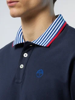 North Sails Polo con colletto a righe*Uomo Outlet