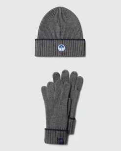 North Sails Set regalo con berretto e guanti*Uomo Accessori