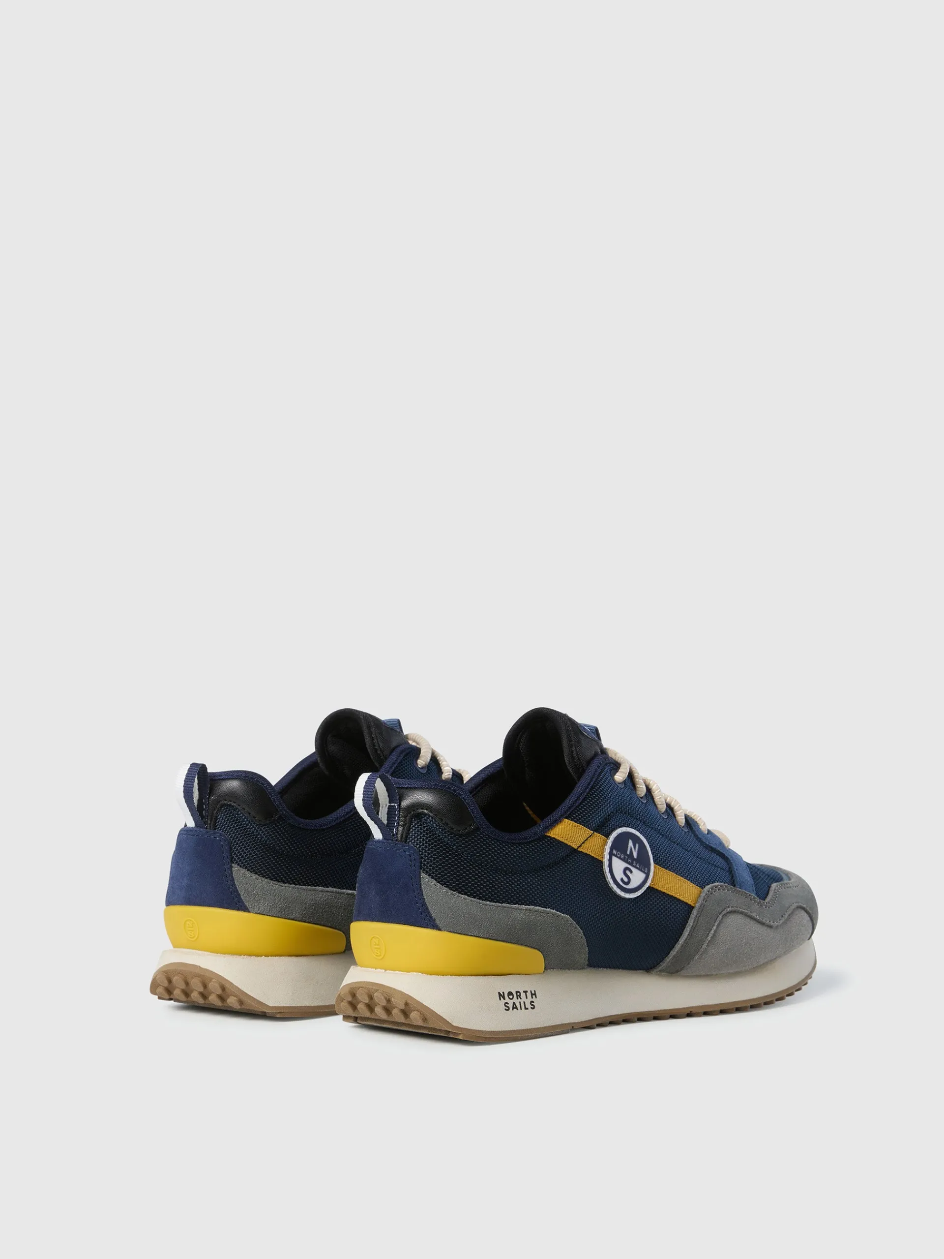 North Sails Technical fabric and suede sneaker*Uomo Calzature