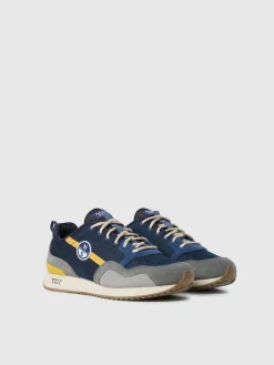 North Sails Technical fabric and suede sneaker*Uomo Calzature