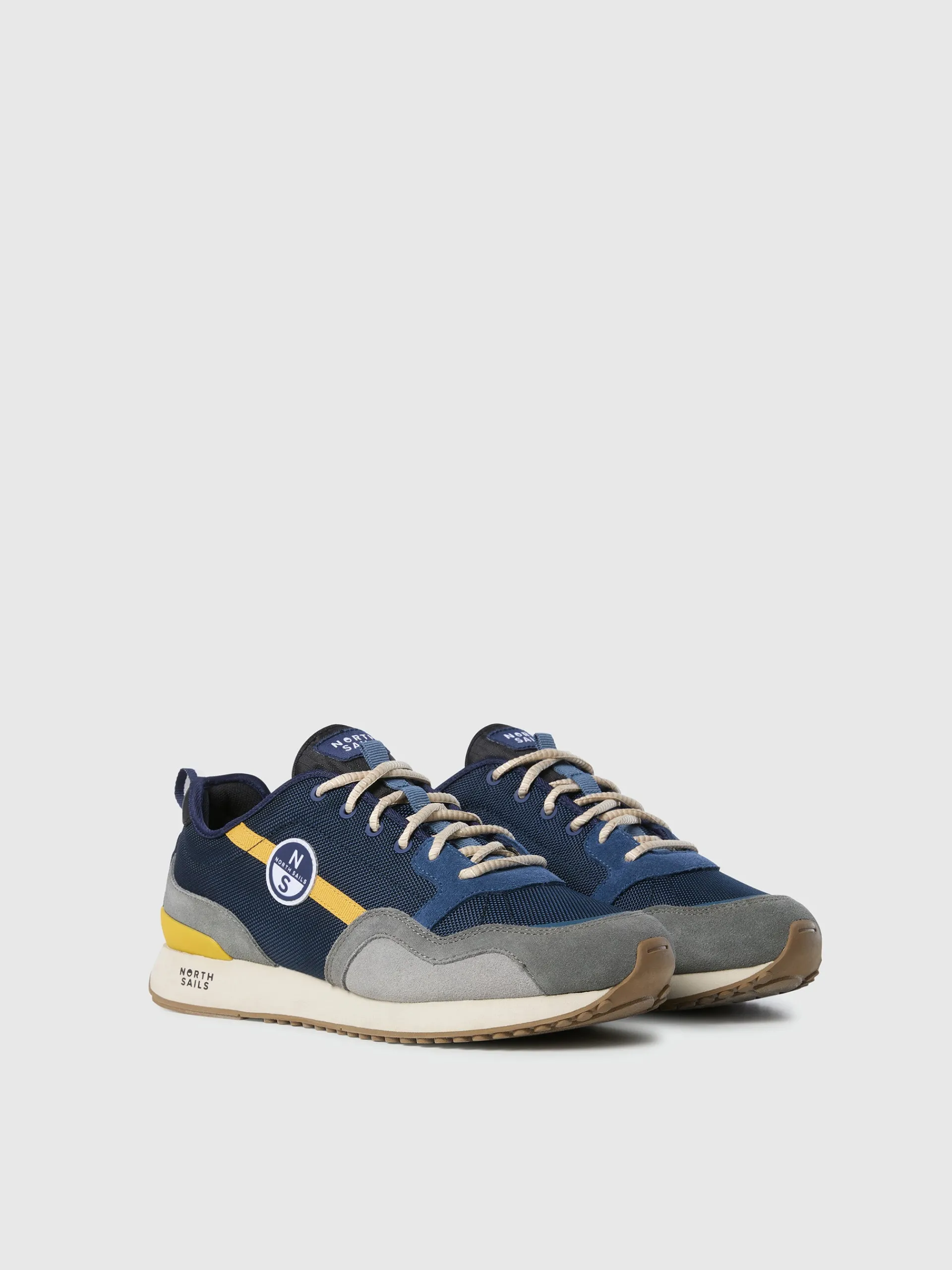 North Sails Technical fabric and suede sneaker*Uomo Calzature