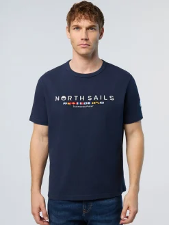 North Sails T-shirt con bandiere ricamate*Uomo T-shirts