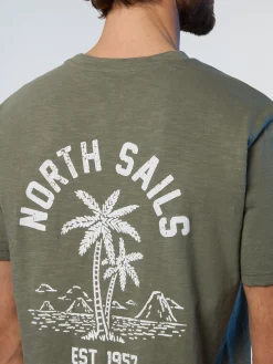 North Sails T-shirt con stampa palme*Uomo Outlet|Outlet