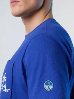North Sails T-shirt con stampa palme*Uomo Outlet