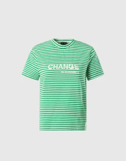 North Sails T-shirt in modal a righe*Donna Outlet|T-shirts