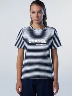 North Sails T-shirt in modal a righe*Donna Outlet|T-shirts