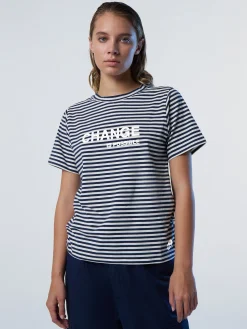 North Sails T-shirt in modal a righe*Donna Outlet|T-shirts